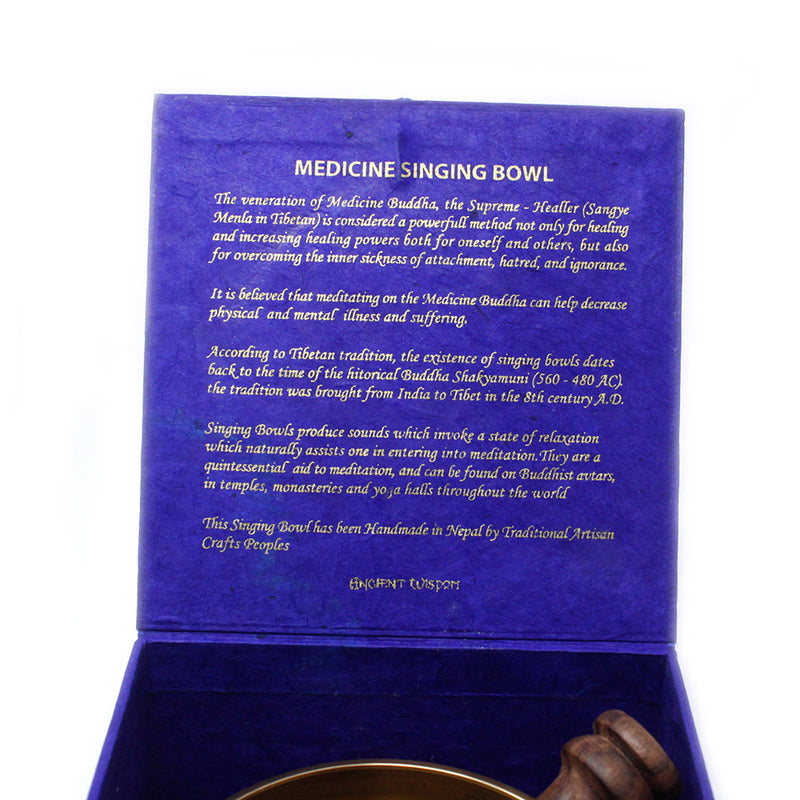 Medicine Buddha Singing Bowl Set 10cm