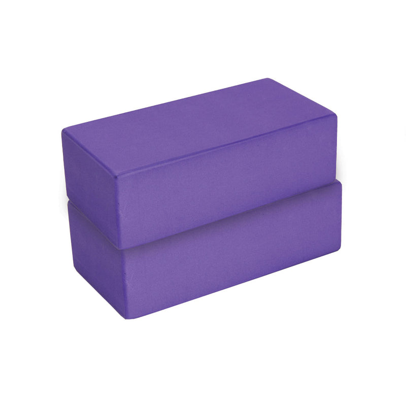Pair of Purple Yoga Bricks - Divine Yoga Shop