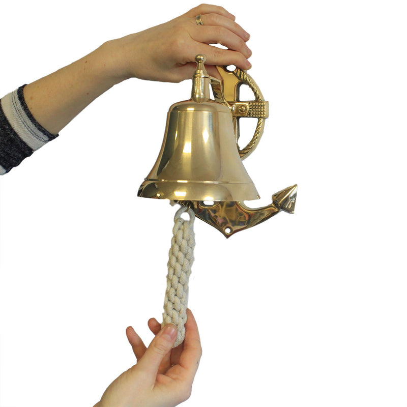 Vintage brass bells- Anchor - Divine Yoga Shop