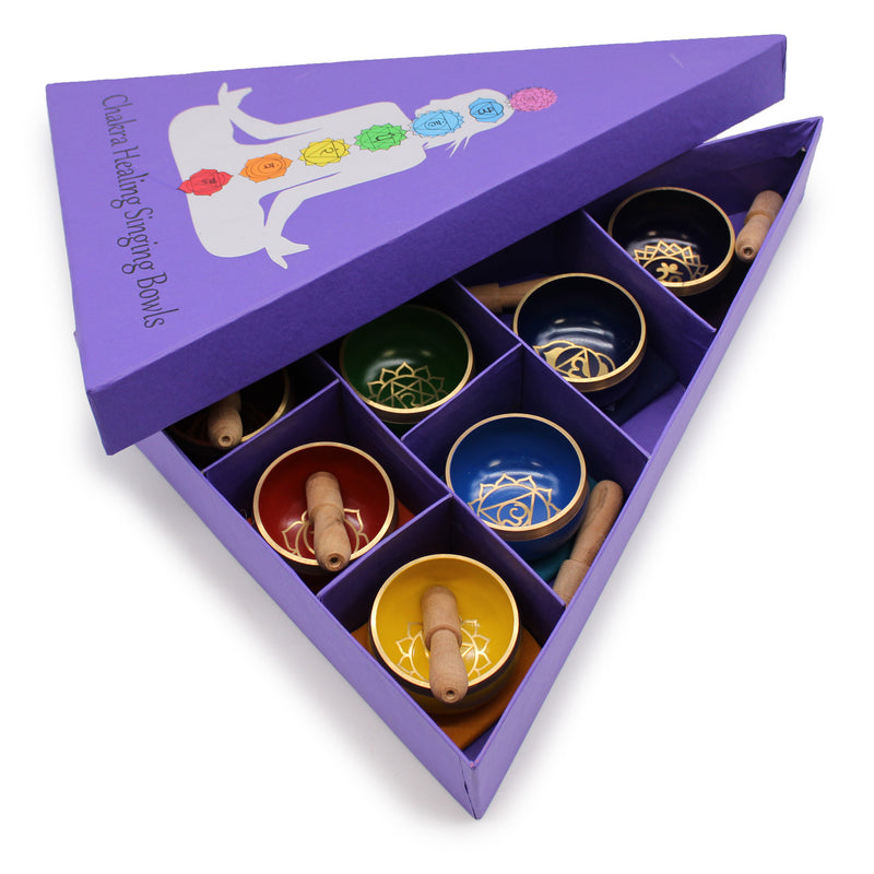 7 Chakra Premium Gift Set | Chakra Singing Bowls Gift Set | Meditation and Yoga Nidra