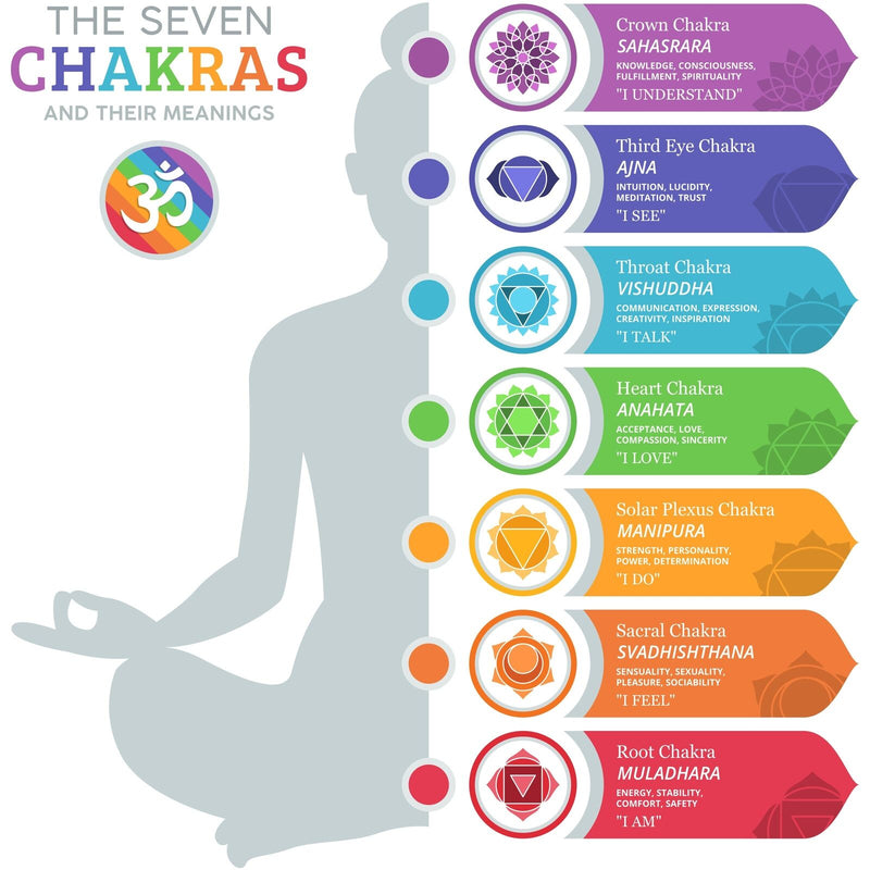 7 Chakras & their meaning- Info sheet | Instant download PDF file