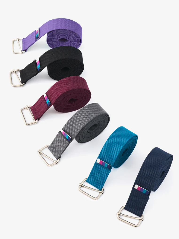 Yogamatters Organic Cotton Wide Yoga Belt- Square Buckle