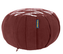 Natural Buckwheat Zafu Meditation Cushion- Round Patterned Pleated