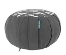 Natural Buckwheat Zafu Meditation Cushion- Round Patterned Pleated