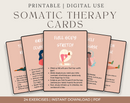 somatic therapy exercises printable cards