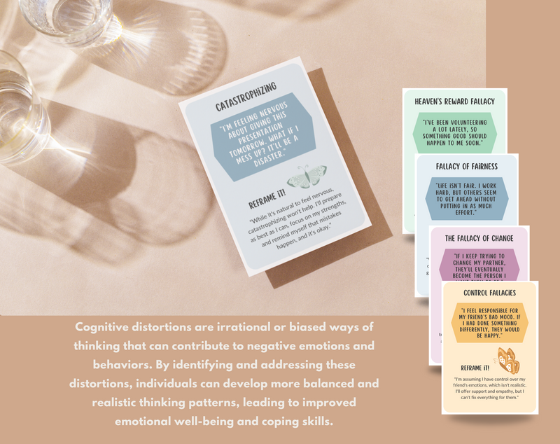 Cognitive Restructuring Cognitive Behaviour Therapy Printable Cards