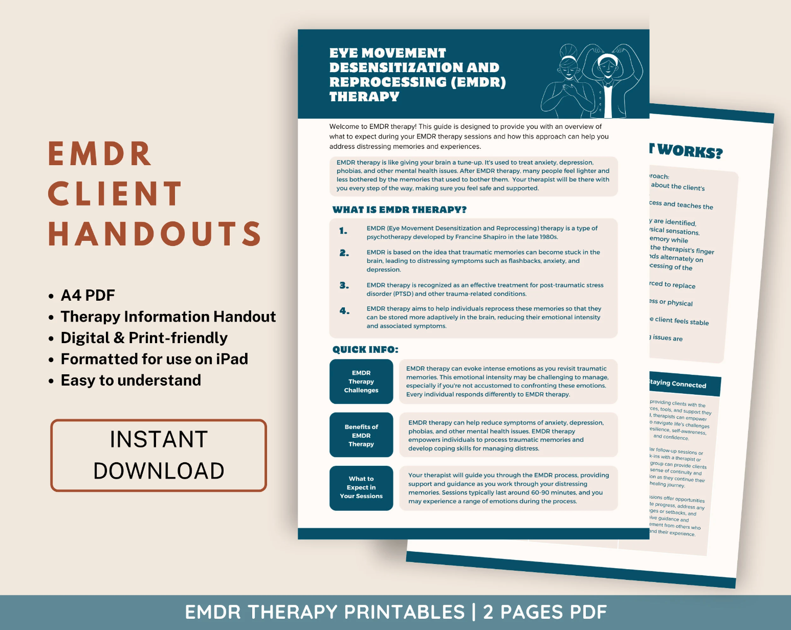 Emdr Brochure.pdf EMDR Training Resources | For Therapists, Clinics, Mental Health Print