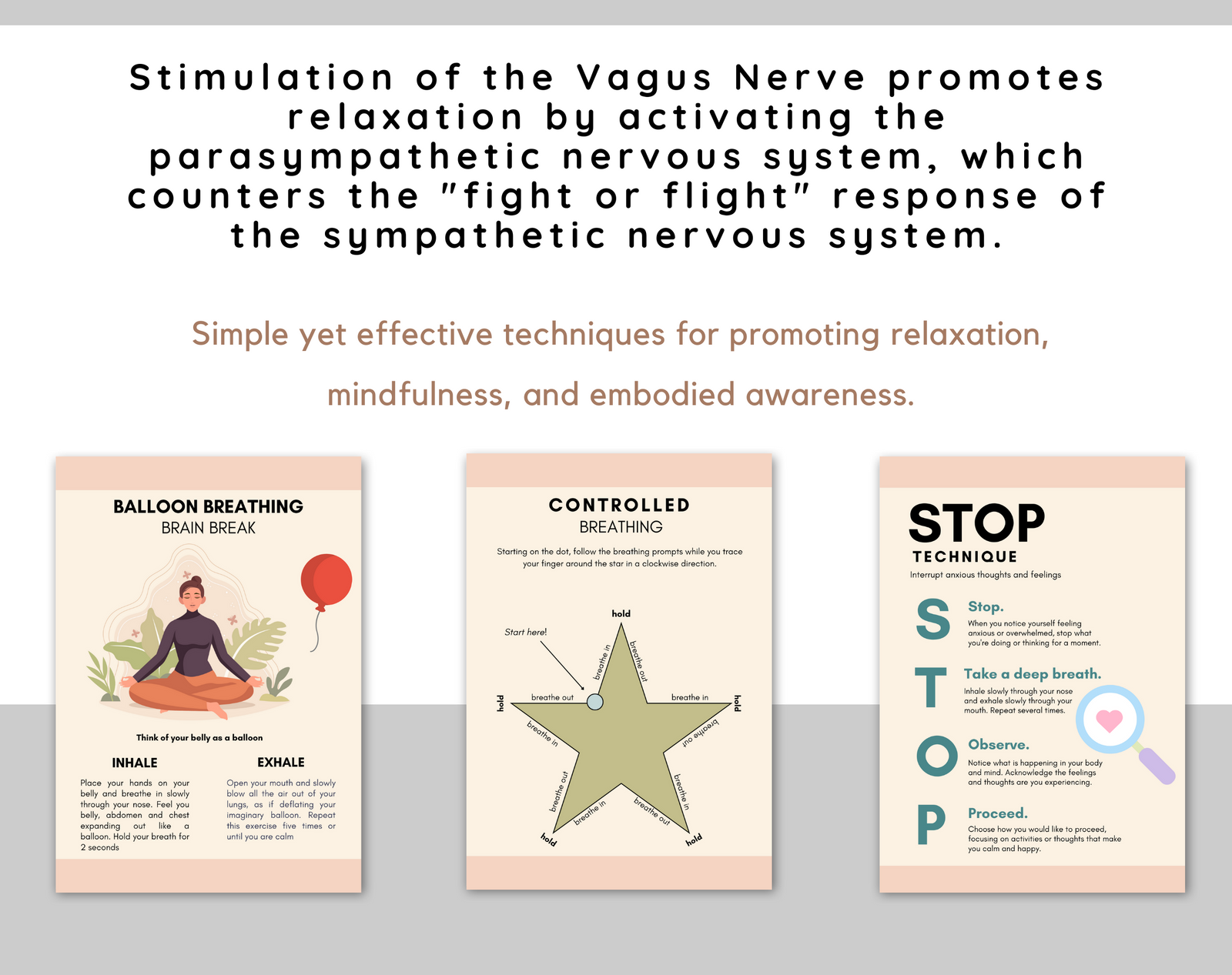 Vagal nerve regulation techniques gargling