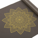183cm Premier Yoga Mat with Golden Mandala Print 