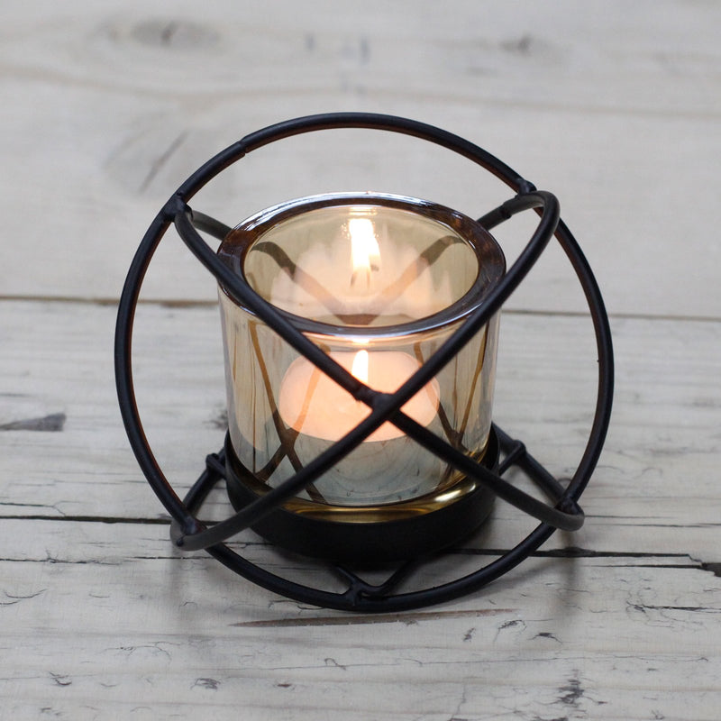 Iron Votive Candle Holder- Spiral - Divine Yoga Shop