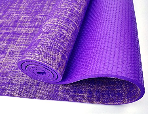 ECO-FRIENDLY YOGA MATS- MADE OF JUTE (Violet) - Divine Yoga Shop