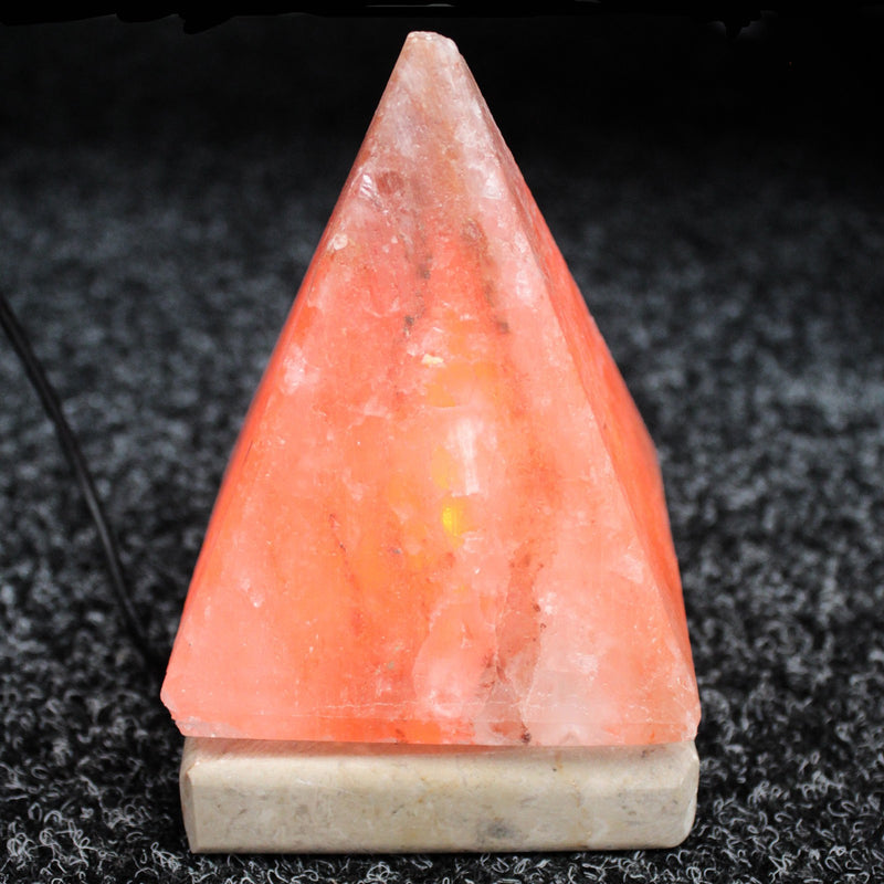Himalayan Salt Lamp Pyramid (USB)- 1.5 kgs approx. - Divine Yoga Shop