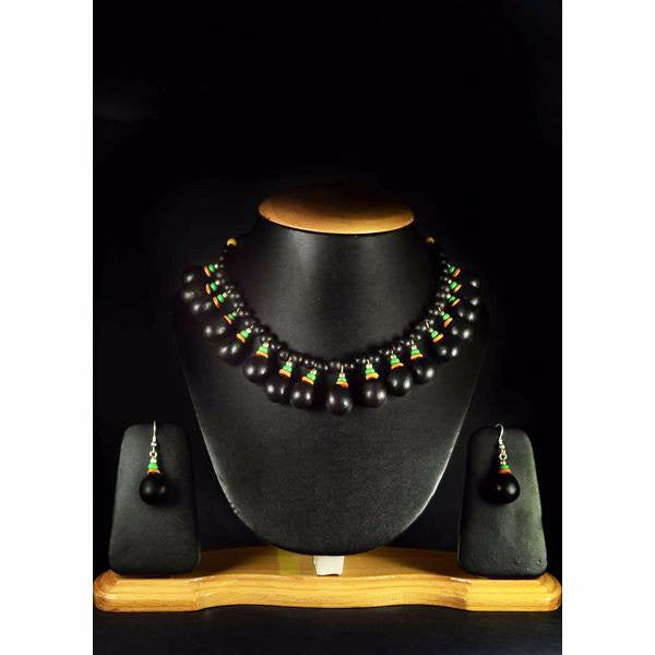 Eco-friendly Jewellery- Necklace Set (Green Eyed Dazzle) - Divine Yoga Shop