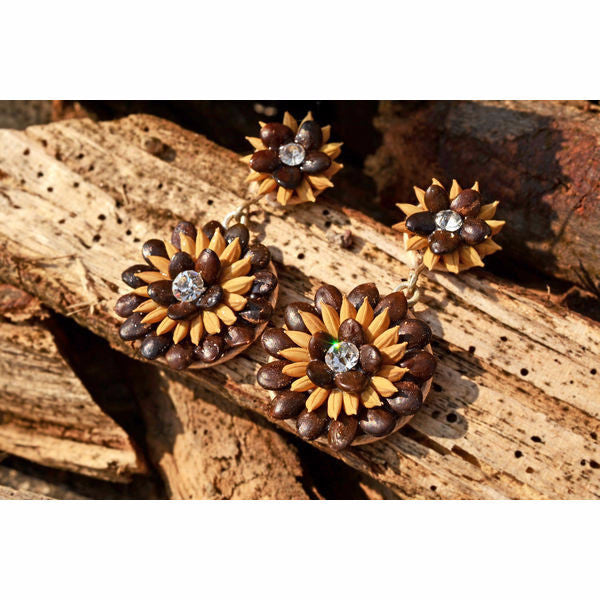 Sunflower Sparkle Earrings - Divine Yoga Shop