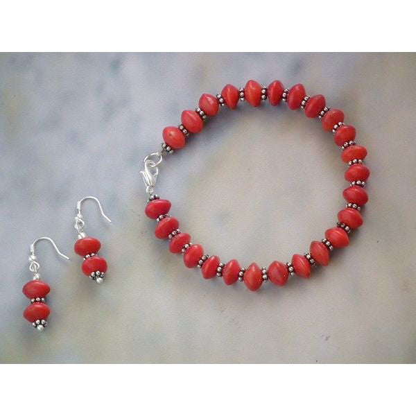 Fiery Red Bracelet Set - Divine Yoga Shop