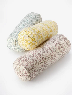 Organic Cotton & Buckwheat Bolster- Daisy Print