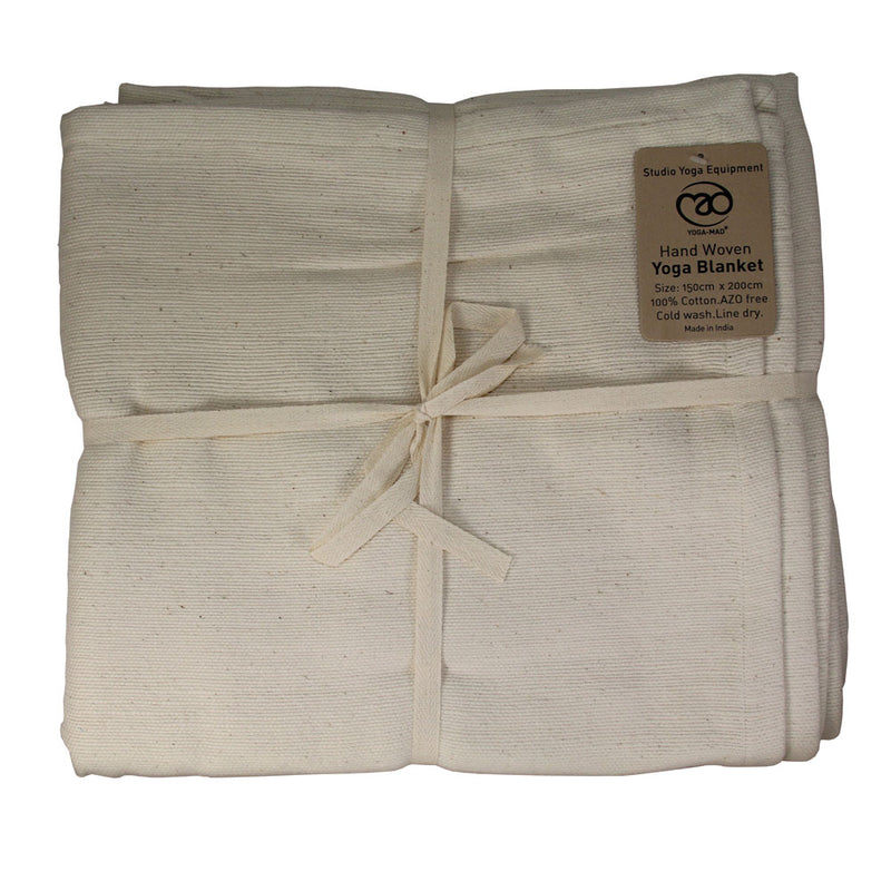 Hand Woven Cotton Yoga Blanket - Divine Yoga Shop