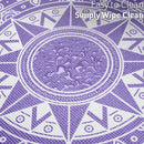 Yoga Exercise Mat Foam 6mm Non-Slip Pilates Gym Mandala Pattern With Strap