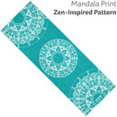 Yoga Exercise Mat Foam 6mm Non-Slip Pilates Gym Mandala Pattern With Strap