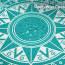 Yoga Exercise Mat Foam 6mm Non-Slip Pilates Gym Mandala Pattern With Strap