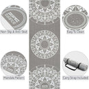Yoga Exercise Mat Foam 6mm Non-Slip Pilates Gym Mandala Pattern With Strap