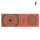 Yoga Exercise Mat Foam Non-Slip Pilates Mandala Pattern Strap With S3G6