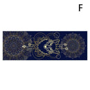 Yoga Exercise Mat Foam Non-Slip Pilates Mandala Pattern Strap With S3G6