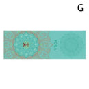 Yoga Exercise Mat Foam Non-Slip Pilates Mandala Pattern Strap With S3G6