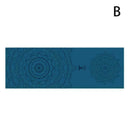 Yoga Exercise Mat Foam Non-Slip Pilates Mandala Pattern Strap With S3G6