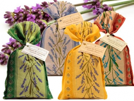 French Lavender- Authentic dried lavender flowers in colourful bags - Divine Yoga Shop