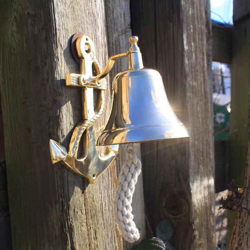 Vintage brass bells- Anchor - Divine Yoga Shop