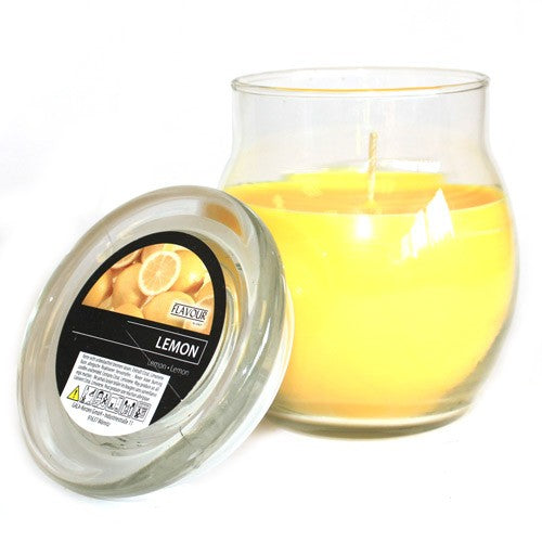 Scented Large Glass Jar Candle - Divine Yoga Shop