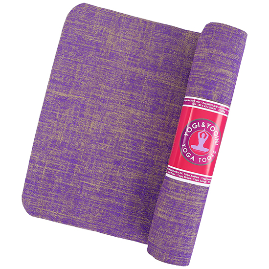 ECO-FRIENDLY YOGA MATS- MADE OF JUTE (Violet) - Divine Yoga Shop