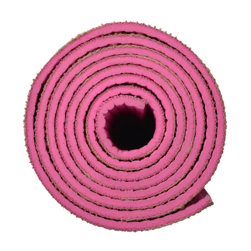 ECO-FRIENDLY YOGA MATS- MADE OF JUTE (Pink) - Divine Yoga Shop