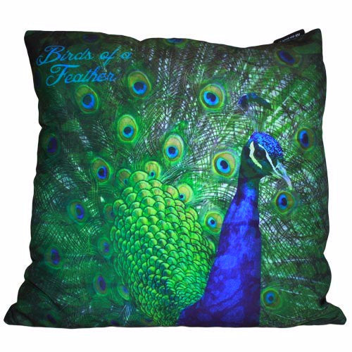 Green Peacock- Cushion Cover - Divine Yoga Shop