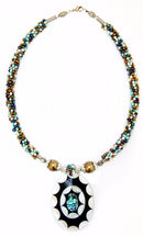 Turquoise Touch Shell Necklace - Divine Yoga Shop