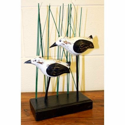 Wooden Carved Birds- Sea Gulls - Divine Yoga Shop