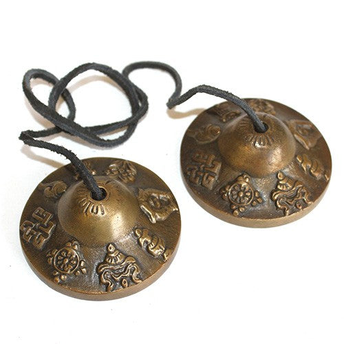 Brass Mini Tingsha- Manzira - Divine Yoga Shop