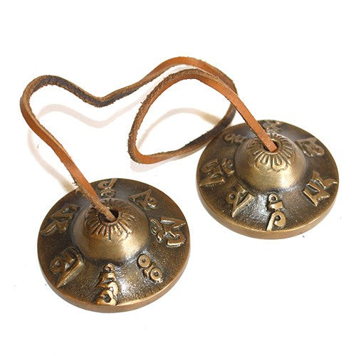 Brass Mini Tingsha- Manzira - Divine Yoga Shop