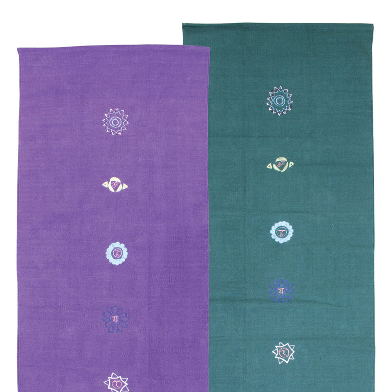 Cotton Yoga Rug - Chakra Pattern - Divine Yoga Shop