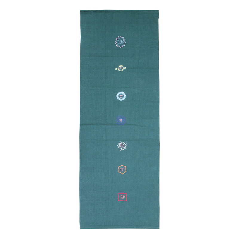 Cotton Yoga Rug - Chakra Pattern - Divine Yoga Shop